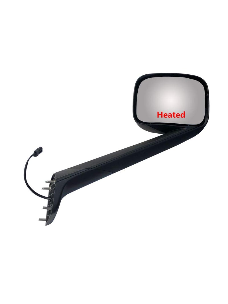 LONGLING Replacement Chrome Hood Mirror Fit Freightliner Cascadia 2018-onward (Black Passenger (RH) Side) - Image 2
